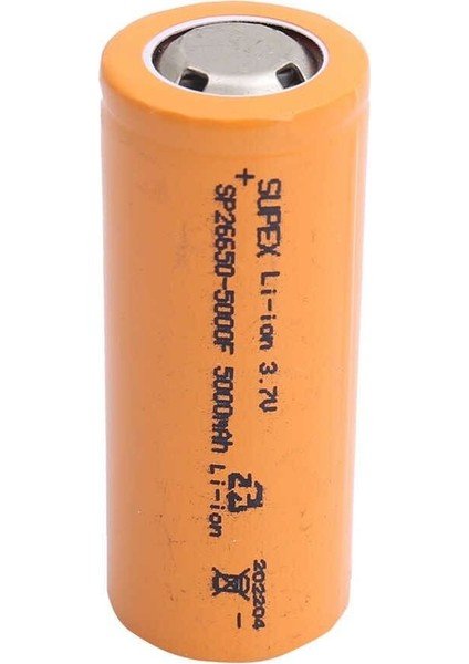 26650-5000MA 3.7 Volt Düz Kafa Pil