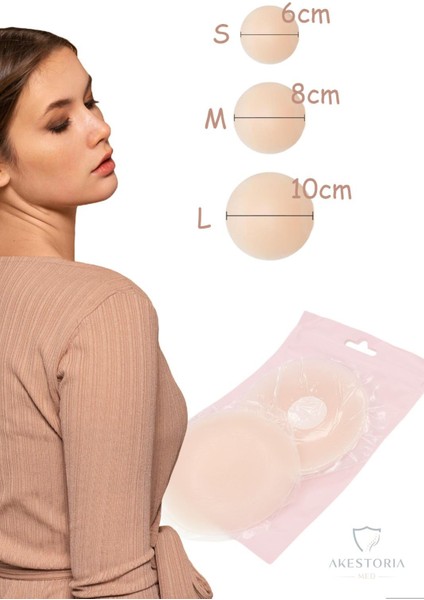 Silikon Göğüs Ucu Pedi K-004