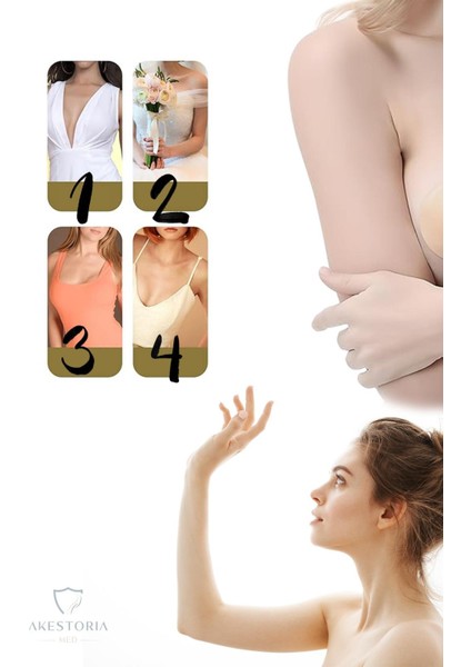 Silikon Göğüs Ucu Pedi K-004 modelleri