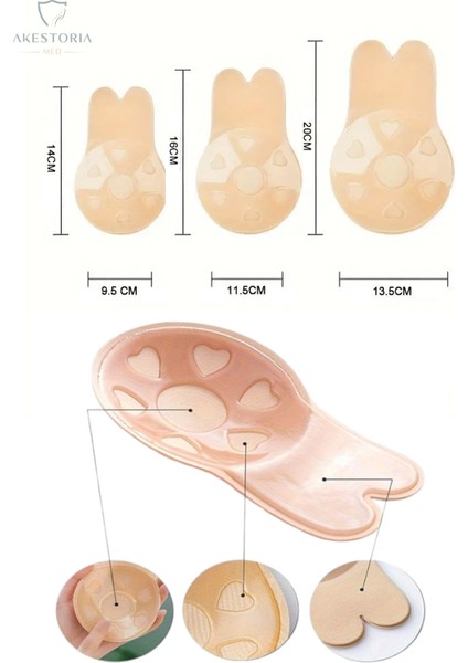 Akestoria Med Foam Kanatlı Göğüs Ucu Kapatıcı K-006