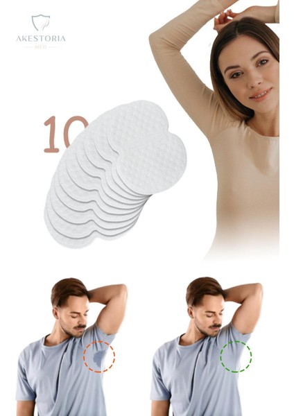 Koltukaltı Ter Pedi Yüksek Emicilikle 10 Adet Gün Boyu Rahatlık Sağlar