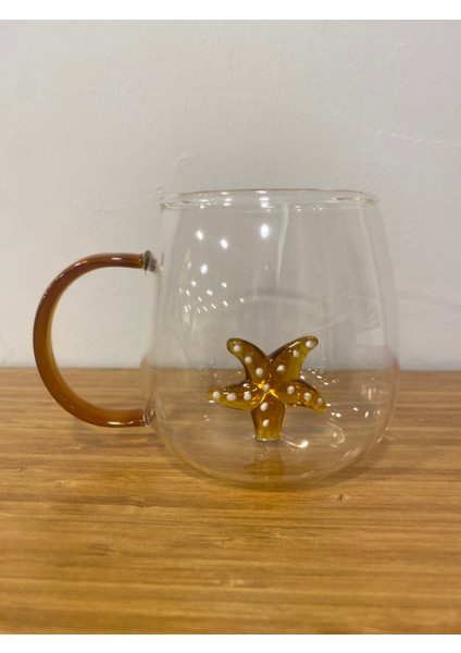 Kupa Cam Bardak Içi Cam Figürlü Deniz Yıldızı fırsatları