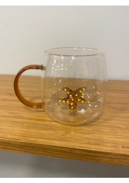 Kupa Cam Bardak Içi Cam Figürlü Deniz Yıldızı indirimleri