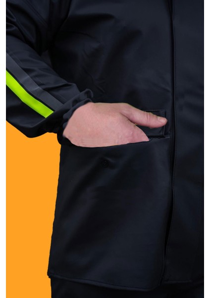 Motorcu Yağmurluk Takım (Cepli) Su Geçirmez Ekstra Esnek, Sağlam ve Hafif Pvc Kumaş, Kurye fiyatları