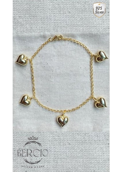 925 Ayar Gümüş Sallanan Kalp Bileklik fiyatları