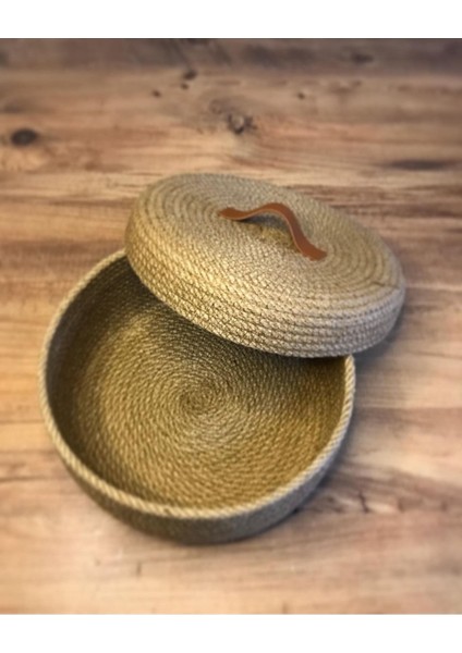 Hasır Sepet, Jüt Sepet, %100 Doğal Hasır Sepet, Çok Amaçlı Dekoratif Hasır Sepet, Organizer fırsatları