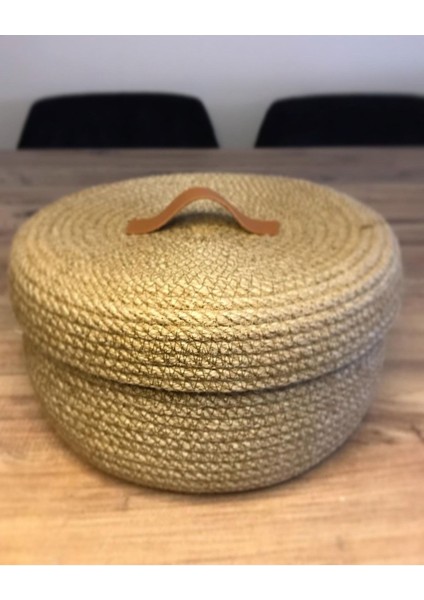 Hasır Sepet, Jüt Sepet, %100 Doğal Hasır Sepet, Çok Amaçlı Dekoratif Hasır Sepet, Organizer indirimleri