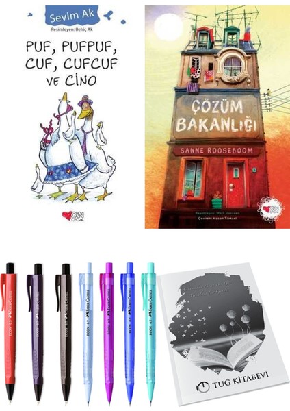 Çözüm Bakanlığı ve Puf, Pufpuf, Cuf, Cufcuf ve Cino 2'li Set + Hediyeli