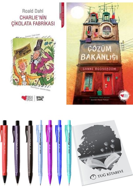 Çözüm Bakanlığı ve Charlie'nin Çikolata Fabrikası 2'li Set + Hediyeli