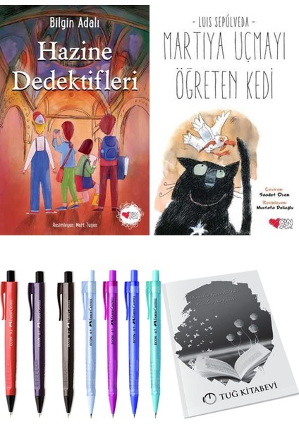 Martıya Uçmayı Öğreten Kedi ve Hazine Dedektifleri 2'li Set + Hediyeli