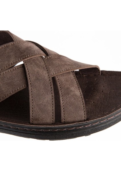 Tiger Anatomik Taban Dört Mevsim Erkek Terlik - Kahverengi - 45 indirimleri