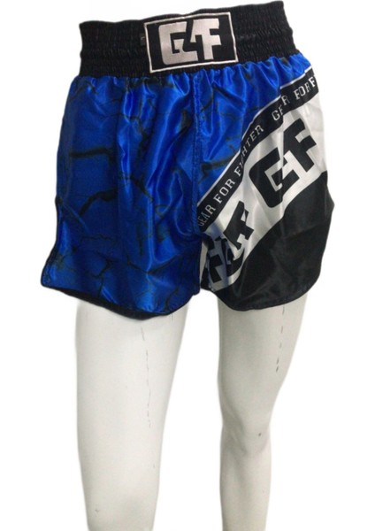 G4F Kıck Boxıng Short Sublımated Short Siyah/mavi L Beden