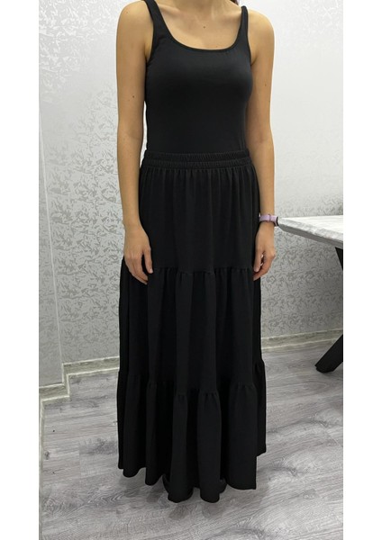 Kadın Siyah Uzun Etek modelleri