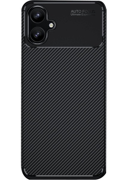 Samsung Galaxy A06 Kılıf Kamera Korumalı Auto Focus Karbon Fiber Arka Kapak + Ekran Koruyucu
