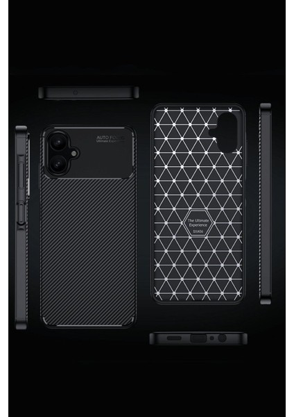 Samsung Galaxy A06 Kılıf Kamera Korumalı Auto Focus Karbon Fiber Arka Kapak + Ekran Koruyucu fiyatları