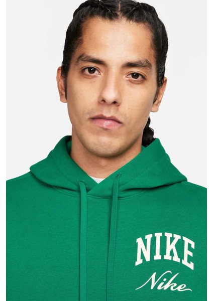 Sportswear Club Fleece 'stacked Graphics' Pullover Hoodie Erkek Polarlı Kapüşonlu Sweatshirt FN2634 fiyatları