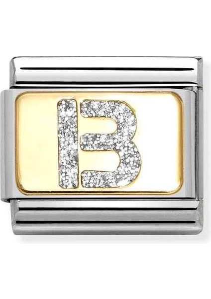 Composable Classic Glıtter Letter Steel, Enamel And 18K Gold B Renkli fiyatları