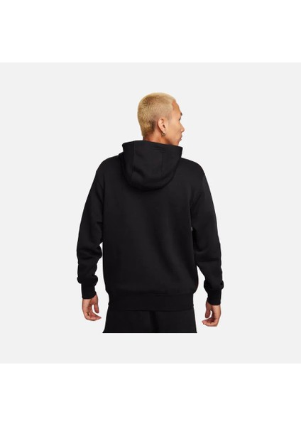 Sportswear Swoosh Air Graphic Fleece Pullover Hoodie Erkek Siyah Polarlı Kapüşonlu Sweatshirt FV0167 fiyatları