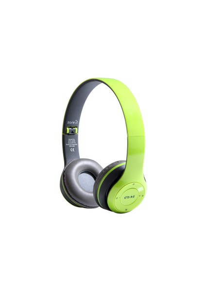 Ergonomik Tasarımlı Kafa Üstü BTK-ZR56 Bluetooth Kulaklık Yeşil