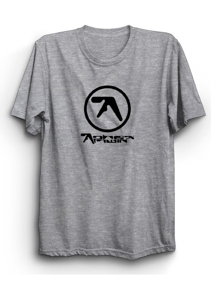 Aphex Twin, Logo, Gri Pamuk Tişört