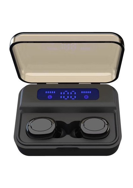 Technoguru Powerbank ÖZELLIKLI(2200MAH) Ergonomik BTK-ZR53 Bluetooth Kulaklık Siyah
