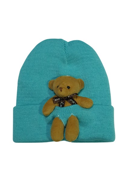 Ayıcıklı Örgü Çocuk Bere