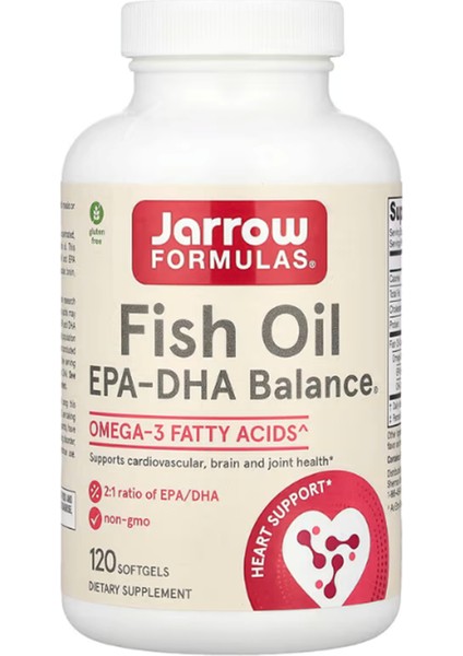 Jarrow Formulas, Fish Oil, Epa-Dha Balance®, 120 Softgels (60 Servis)