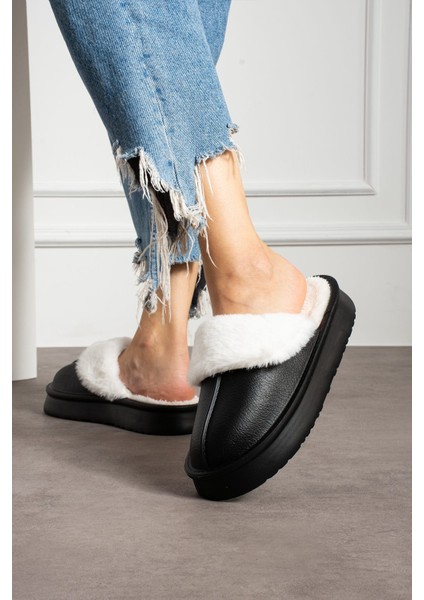 Mat Içi Kürklü Düz Taban Kadın Ev Terliği modelleri