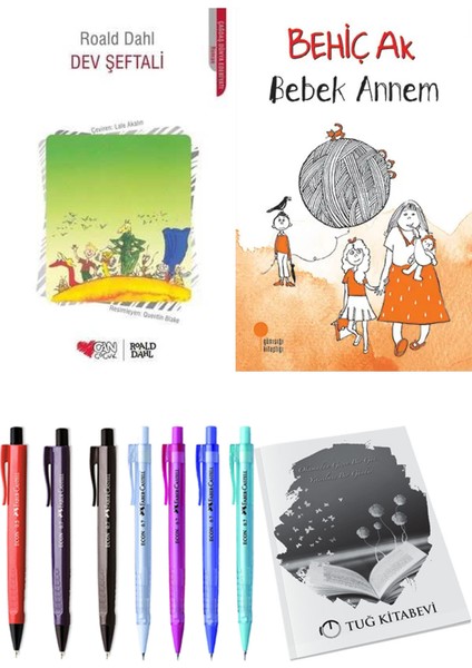 Bebek Annem ve Dev Şeftali 2'li Set + Hediyeli