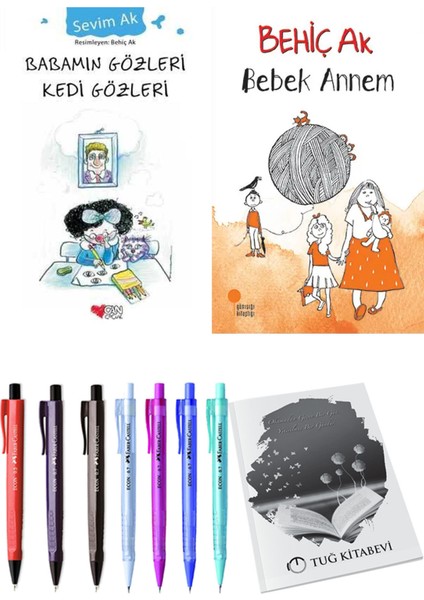 Bebek Annem ve Babamın Gözleri Kedi Gözleri 2'li Set + Hediyeli