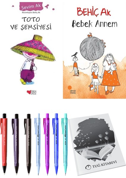 Bebek Annem ve Toto ve Şemsiyesi 2'li Set + Hediyeli