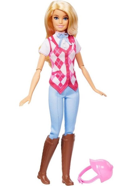 Nessiworld HXJ38 Barbie Binici Bebek - Malibu -Barbie Mysteries: The Great Horse Chase