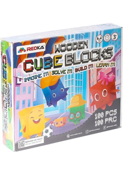 5642 Wooden Cubes Blocks -Redka