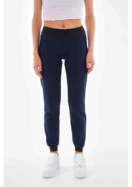 GİGİTEX Lacivert Dar Kesim Bel ve Paça Lastikli Eşofman Altı fiyatları