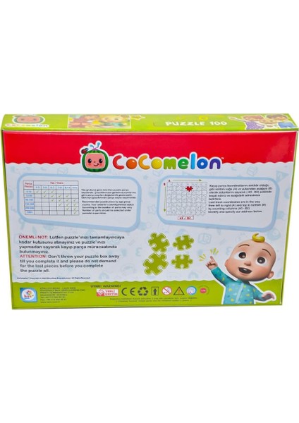 CO7778 Cocomelon 100 Parça - Utku Oyuncak