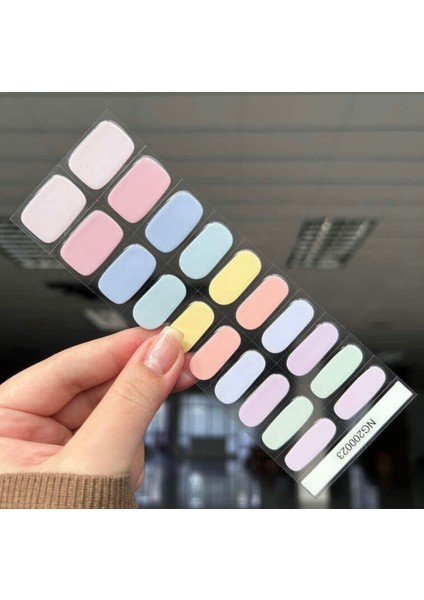 Pastel Colors Jel Tırnak, 20 Adet (2 Kullanım)