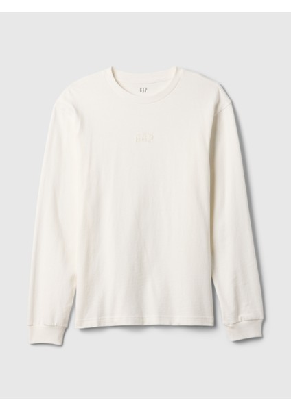 Erkek Kırık Beyaz Gap Logo Heavyweight T-Shirt fiyatları