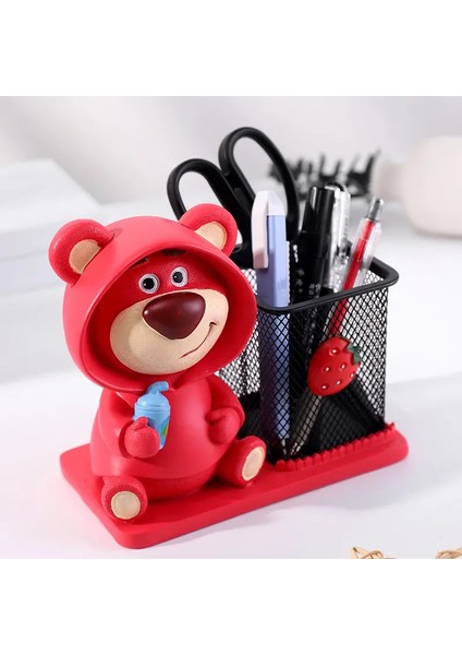 Sevimli Ayı Figürlü Masaüstü Kalemlik