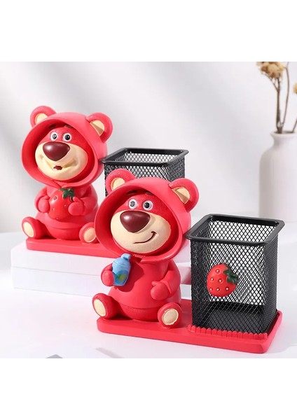 Sevimli Ayı Figürlü Masaüstü Kalemlik fiyatları