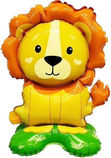 Aslan ve Bulut Figürlü Sarı Kum Beji Balon Zinciri Doğum Günü Parti Süsleme Seti fırsatları
