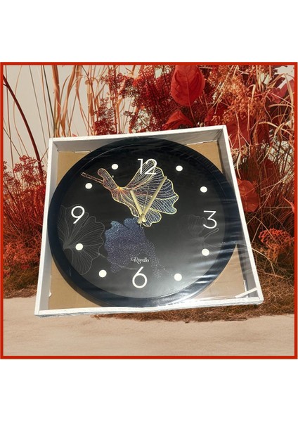 Gece Mavisi Duvar Saati Şık Tasarım 40x40cm Revello Saat