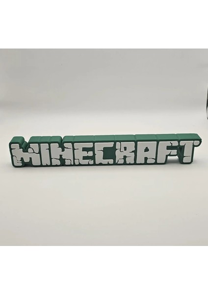 Dekoratif Minecraft Logo Figürü