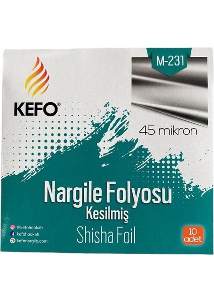 Hazır Kesilmiş Nargile Folyosu