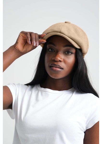 Unisex Kaşe Kasket | Latte Kaşe Kasket Şapka fiyatları