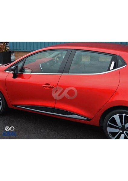 Renault Clio 4 HB Krom Cam Çıtası 8 Parça 2012-2018 Paslanmaz Çelik