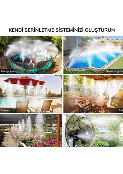 10 Metre Kendin Yap Balkon Veranda Çardak Kamelya Sulama Serinletme ve Nemlendirme Sistemi (4767)