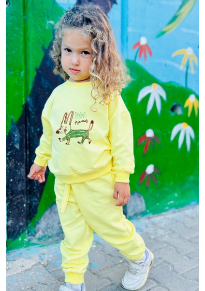 Mevsimlik Karikatür Desenli Unisex Bebek Eşofman Takımı fiyatları