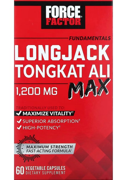 Fundamentals Longjack Tongkat Alı Max 1200 Mg 60 Vegetable