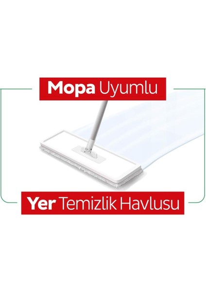 Nessiworld Sleepy Yer Temizlik Havlusu Mop Uyumlu 50 Adet Çamaşır Suyu