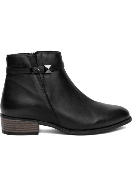 D24KB-4560 Kadın Deri Klasik Bot
